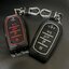 เคสรีโมทรถสีดำด้าน Toyota Fortuner GR Sports Legender (Alloy Silicone Key Cover with Silicone Push button Guard) Toyota Key Sets Model Fortuner Legender GR Sports สามารถถอดกุญแจในรีโมทได้