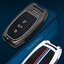 เคสโลหะรีโมทรถรถยนต์ Audi Smart Key Full Package 2021 (Alloy Up Grade Luminescence 3D Silicone Push button Guard) Audi special car key case A4 A5 A6 A7 Q5 Q7 Q8 R8