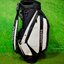 Golf Bag J.LINDEBERG ( PU Material ) 9.5 Black-white Color