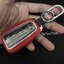 เคสรีโมทรถ Toyota Cross GR 2022 หุ้มหนังสีพาสเทล ด้านหน้าปุ่มกดและด้านหลังปกป้องกันรอยด้วยวัสดุใส TPU ABS Case Key Cover Toyota Cross, CH-R, Camry, Altis Smart Key Toyota 8 Generation V Shape