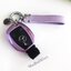 เคสรีโมทรถทรงน้ำเต้า โลหะอลูมินัมอัลลอย Mercedes Benz Female สามารถถอดกุญแจในรีโมทได้ แบบ 2 ชั้น (Double-Layer Metal Aluminum Alloy Key Cover with transparent push button Guard 360) ) Key Sets Mercedes-Benz Key A- Class B Class CLA Class CLS Class C- Clas