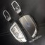เคสโลหะอัลลอยรีโมทรถทรงใบไม้ BMW M Design Hard Case Premium Grade สวย เรียบหรู มีสไตล์ Alloy/Transparent TPU Front Transparent push button Guard / 3D Mirror ABS Back Cover BMW Key Sets G30 530e m sport,330e m sport,2018-New 5 Series 525, 530Li, X3, X, X5,