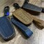 เคสรีโมทรถ BYD ATTO 3 2022 งานหนังม้า พรีเมียมเกรด Premium Grade Hallmo HANDMADE ทรงคลาสสิค Horse Leather Key Case Key Set