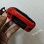 เคสโลหะเคฟล่ารีโมทรถ Toyota Fortuner GR Sport แบบ 2 ชั้น รุ่นถอดกุญแจในรีโมทได้ (Black Red Kevlar Alloy & Silicone Sleeve) Toyota Key Sets Model Fortuner Legender