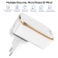 TOPK 3-Port 5V/3.4A 17W Auto-ID EU&US 2-IN-1 Travel Wall Mobile Phone USB Charger Adapter for iPhone Samsung Xiaomi Huawei