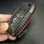 เคสรีโมทรถ Ford Everest , Ford Mustang 2020 คาร์บอนไฟเบอร์แท้ T-Carbon Air Vent Design (Top Product ; Carbon Fiber Key Case) แถมแผ่นใส TPU กันรอยปิดปุ่ม Key Sets Model Ford Everest , Ford Mustang 2020