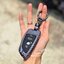 เคสรีโมทรถ BMW ทรงใบไม้ ลายเคฟล่าโลหะอัลลอย (Alloy Luminescence 3D Silicone Push button Guard) Key Sets BMW Key Sets G30 530e m sport,330e m sport,2018-New 5 Series 525, 530Li, X3, X, X5, X6