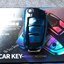 กรอบเคสกุญแจรีโมทรถยนต์ ออดี้ กุญแจพับข้าง (TPU Key Cover with Colorful PC Push button Guard) Audi folding Key A8 / A6 / A3 Q3 Q7 R8