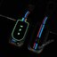 เคสโลหะรีโมทรถ Honda กุญแจพับข้าง Folding Key Case Full Package 2021 (Alloy Up Grade Luminescence 3D Silicone Push button Guard) Honda Key Sets Model Jazz, City 2014-2019 พับข้าง 2 และ 3 ปุ่ม Metal Protective Case Zinc Alloy