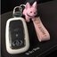 เคสรีโมทรถ Toyota Yaris ATIV 2023 Veloz 2022 หุ้มหนัง สามารถดึงกุญแจในรีโมทได้ ด้านหน้าปุ่มกดปกป้องกันรอยด้วยวัสดุใส TPU เคสพลาสติกแข็ง ABS หุ้มหนัง
