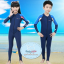 ชุดว่ายน้ำเด็กbodysuit แขนยาวขายาว ซิปหน้า ป้องกันรังสี UV .ใส่ได้ทั้ง ด.ช. และ ด.ญ. (วงแขนสีชมพู)