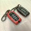 เคสโลหะเคฟล่ารีโมทรถ Toyota Fortuner GR Sport แบบ 2 ชั้น รุ่นถอดกุญแจในรีโมทได้ (Black Red Kevlar Alloy & Silicone Sleeve) Toyota Key Sets Model Fortuner Legender