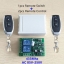 KR2202-4 Remote Control Switch AC 220V 2CH Relay Receiver Module + 2Pcs RF 433Mhz Wireless Remote Controls