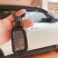 เคสโลหะสองสีดำเงิน รีโมทรถ Toyota Fortuner Legender 2022 แบบ 2 ชั้น มีแบบเงาและแบบด้าน สามาถดึงกุญแจสำรองในรีโมทได้ (Double-Layer Metal Aluminum Alloy Key Cover with transparent push button Guard 360) Toyota Model Fortuner