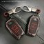 เคสโลหะรีโมทรถ Toyota Fortuner GR Sport, Legender , Alphard แบบ 2 ชั้น รุ่นถอดกุญแจในรีโมทได้ (Kevlar Alloy & Red Silicone Sleeve) Toyota Key Sets Model Alphard ,Fortuner