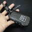 เคสรีโมทรถ KIA Carnival 2022 ลายเคฟล่า (ABS Key Cover Black Silicone Push button Guard) พร้อมพวงกุญแจ