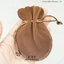 SC ถุงผ้ากํามะหยี่ สีน้ำตาล 8x10cm_BR