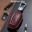 เคสรีโมทรถหนังแท้ Ford Everest งานหนังวัวแท้ พรีเมี่ยมเกรด Premium Grade XCULLER ทรงคลาสสิค (Luxury Leather Key Case) Key Sets Model Ford Everest , Ford Mustang 2021