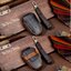 เคสรีโมทรถ เปอร์โยต์ Peugeot 2022 งานหนังม้า พรีเมียมเกรด Premium Grade Hallmo HANDMADE ทรงคลาสสิค (Horse Leather Key Case Key Sets ; )