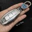 เคสโลหะอัลลอยรีโมทรถ Nissan Kicks e POWER 2022 แบบ 2 ชั้น (Double-Layer Metal Aluminum Alloy Key Cover with transparent push button Guard 360)