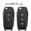 กรอบเคสกุญแจรีโมทรถยนต์ Ford Premium Grade แบบใหม่ 2020 (New VIP Key Shell, TPU Key Cover with Colorful PC Push button Guard) Ford Key Case All New Ford Ranger, Everest 2015-18 Key 2-3 ปุ่ม