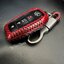 เคสรีโมทรถ Toyota Fortuner GR Sport 2022 คาร์บอนไฟเบอร์แท้ T-Carbon Air Vent Design (Top Product ; Carbon Fiber Key Case) แถมแผ่นใส TPU กันรอยปิดปุ่ม พร้อมพวงกุญแจคล้องหูกางเกง Toyota Key Sets Model Fortuner GR Sport, Legender, Modellista Smart Key Toyota