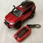 เคสโลหะเคฟล่ารีโมทรถ Toyota Fortuner GR Sport แบบ 2 ชั้น รุ่นถอดกุญแจในรีโมทได้ (Black Red Kevlar Alloy & Silicone Sleeve) Toyota Key Sets Model Fortuner Legender