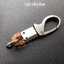 พวงกุญแจโลหะสีเทาโครม หนังเชือกถัก (PU+ Metal Key chain) Braided Rope Key Chain Buckle วัสดุ PU คุณภาพดี สวยงาม ทนทาน และ หัวแขวนทำด้วยโลหะน้ำหนักเบา