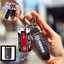 เคสรีโมทมอเตอร์ไซต์ XMAX 2025 NMAX 2025 ลาย Sport ด้านในกันกระแทกปิดปุ่ม TPU ดำ กดได้ (Sport Key ABS Key Cover with push button Guard 360)