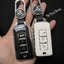 เคสรีโมทรถ รถ Mitsubishi Pajero 2022 ดำเงาเส้น และสีขาว ดูเรียบหรู (Black TPU Key Case) 2 และ 3 ปุ่มใส่ได้