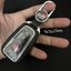 เคสรีโมทรถ Toyota Cross GR 2022 หุ้มหนังสีพาสเทล ด้านหน้าปุ่มกดและด้านหลังปกป้องกันรอยด้วยวัสดุใส TPU ABS Case Key Cover Toyota Cross, CH-R, Camry, Altis Smart Key Toyota 8 Generation V Shape