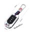 เคสโลหะรีโมทรถ Honda กุญแจพับข้าง Folding Key Case Full Package 2021 (Alloy Up Grade Luminescence 3D Silicone Push button Guard) Honda Key Sets Model Jazz, City 2014-2019 พับข้าง 2 และ 3 ปุ่ม Metal Protective Case Zinc Alloy