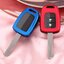 เคสกุญแจรีโมทรถยนต์ Honda Folding Key แบบฝาปุ่มใส (TPU Key Cover with PC Transparent Push button Guard) Honda Key Sets Model Honda City 2014-2017, Honda BR-V