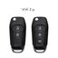 กรอบเคสกุญแจโลหะรีโมทรถ Ford Ranger Hard Case 360 องศา (Alloy Silicone Key Cover with Silicone Push button Guard) Ford Key Sets Model Ford Ranger XLT, Wildtrak 2015-18 Key 2, 3 ปุ่ม Metal Protective Case Zinc Alloy