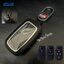 เคสรีโมทรถ Toyota Yaris ATIV 2023 Veloz 2022 หุ้มหนัง สามารถดึงกุญแจในรีโมทได้ ด้านหน้าปุ่มกดปกป้องกันรอยด้วยวัสดุใส TPU เคสพลาสติกแข็ง ABS หุ้มหนัง