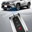 เคสโลหะอัลลอยรีโมทรถ Toyota Cross 2021 New Design Hard Case Premium Grade สวย เรียบหรู มีสไตล์ Alloy/Transparent TPU Front Transparent push button Guard / 3D Mirror ABS Back Cover Model Cross, CH-R, Camry, Altis Smart Key Toyota 8 Generation V Shape แบบ 3