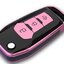 กรอบเคสกุญแจรีโมทรถยนต์ Ford Premium Grade แบบใหม่ 2020 (New VIP Key Shell, TPU Key Cover with Colorful PC Push button Guard) Ford Key Case All New Ford Ranger, Everest 2015-18 Key 2-3 ปุ่ม