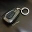เคสรีโมทรถ All New Isuzu MU X 2022 ลายเคฟล่า (ABS Key Cover Black Silicone Push button Guard) ISUZU MU-X All New D-Max 2020-2022
