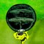 Golf bag SWAG ( PU Material ) 9.5 ( Waterproof zipper ) neon green Color