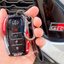 เคสรีโมทรถ Fortuner GR Sport แบบลาย Sport Car ด้านหน้าปุ่มกดปกป้องกันรอยด้วยวัสดุใส TPU เคสพลาสติกแข็ง ABS Toyota Key Sets Model All New Toyota Fortuner TRD, Toyota Hilux Revo Rocco