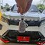 เคสโลหะสองสีดำเงิน รีโมทรถ Toyota Fortuner Legender 2022 แบบ 2 ชั้น มีแบบเงาและแบบด้าน สามาถดึงกุญแจสำรองในรีโมทได้ (Double-Layer Metal Aluminum Alloy Key Cover with transparent push button Guard 360) Toyota Model Fortuner