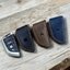 เคสรีโมทรถ BMW 2024 ทรงใบไม้ งานหนัง Hallmo HANDMADE ทรงคลาสสิค Leather Key Case Key BMW Key Sets 2018-New 5 Series BMW Series 2-3 Series 4-Series 5, G30 530e m sport,330e m sport