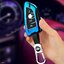 เคสโลหะอัลลอย รีโมทรถบีเอ็มดับเบิ้ลยู ปุ่มเรืองแสง BMW Alloy Full Package LED Key Chain (Gradient Color Alloy Up Grade Fluorescence Silicone Push button Guard) BMW Key Sets 2018-New 5 Series 525/530Li/X3X1X5/X6 BMW Series 2-3 Series 4-Series 5, G30 530e m