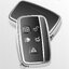 กรอบเคสกุญแจรีโมทรถยนต์ Land Rover - Range Rover Premium Grade แบบใหม่ 2020 (New VIP Key Shell, TPU Key Cover with Colorful PC Push button Guard) Land Rover - Range Rover Car Key Case สมาร์ทคีย์