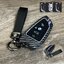 เคสรีโมทรถ BMW ทรงใบไม้ ลายเคฟล่าโลหะอัลลอย (Alloy Luminescence 3D Silicone Push button Guard) Key Sets BMW Key Sets G30 530e m sport,330e m sport,2018-New 5 Series 525, 530Li, X3, X, X5, X6