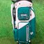 Golf Bag Travel BOYEA One (New version) 4 wheels สีเขียวเข้ม-ขาว *Free Cover Protector