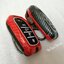 เคสโลหะเคฟล่ารีโมทรถ Toyota Fortuner GR Sport แบบ 2 ชั้น รุ่นถอดกุญแจในรีโมทได้ (Black Red Kevlar Alloy & Silicone Sleeve) Toyota Key Sets Model Fortuner Legender
