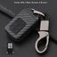 เคสรีโมทรถลายเคฟล่า Honda Smart Key สามารถดึงกุญแจได้ (Kevlar ABS / Black Silicone Push button Guard) Model Honda Accord, CRV, HRV, Civic, City Smart Key 10 Generation Smart Key 3 และ 4 ปุ่ม