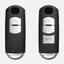 กรอบ เคสกุญแจรีโมทรถยนต์ MAZDA มาสด้า (Colorful Case, TPU Key Cover with PC Push button Guard) Mazda Key Sets 2, 3, CX3, CX5, CX7, CX30, All new SkyActiv 2 และ 3 ปุ่มสมาร์ทคีย์ Smart Key แบบ 2 ปุ่มและ 3 ปุ่ม