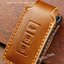 เคสรีโมทรถ Mitsubishi Pajero 2022 งานหนังม้า พรีเมียมเกรด Premium Grade Hallmo HANDMADE ทรงคลาสสิค (Horse Leather Key Case Key Sets ; Model Mitsubishi Pajero (Sport), Xpander, Mirage, Attrage, Triton Smart Key แบบ 2 และ 3 ปุ่ม